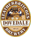 leatherbritches brewery beer pump label for Dovedale ale